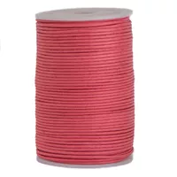 Waxed Cotton Cord - Pink - Ø 2 mm
