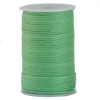 Waxed Cotton Cord - Mint Green - Ø 2 mm
