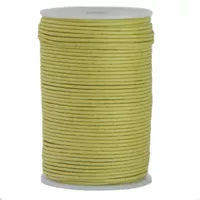 Waxed Cotton Cord - Spring Green - Ø 2 mm