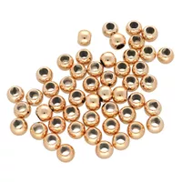5 mm - Set of 50 Plastic Beads Round - Rose Gold