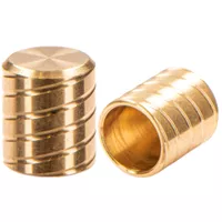 8mm 'Brass' Pro End Caps with 4 grooves