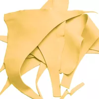 'Ochre Yellow' Greased Leather Scraps Sheet (350 g - 750 g)