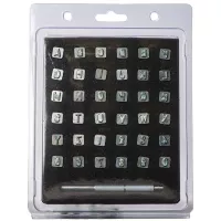 Alphabet & Number Stamp Set - 6,5 mm (1/4")