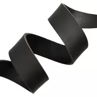 Black 30 mm Classic Leather Strap - Ca. 120 cm