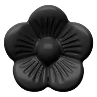 Slider Bead Flower - Black