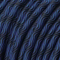 Blue & Black 10 mm Smooth Wave Cord