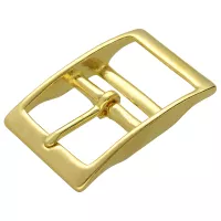 40 mm - Brass - Belt Buckle Double Barred