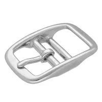 20 mm - Chrome Plated - Belt Buckle Double Barred
