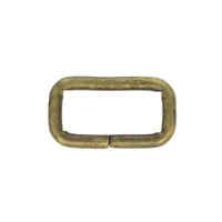 Square Ring 'Antique Brass' 20 x 3 mm
