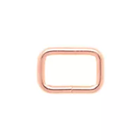 Square Ring 'Rose Gold' 16 x 3 mm