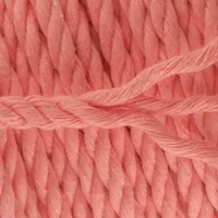 Coral Pink 5 mm Macramé Twisted Cotton Rope
