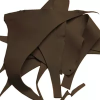 'Dark Brown' Greased Leather Scraps Sheet (750 g - 1 kg)