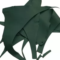 'Dark Green' Greased Leather Scraps Sheet (350 g - 750 g)