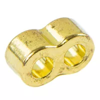Double Ring Bead Gold Ø 4.5 mm - 16 x 9 mm