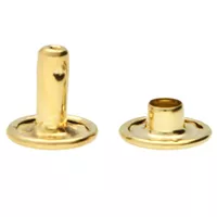 Double Cap Rivet 'Brass Plated' 11 mm