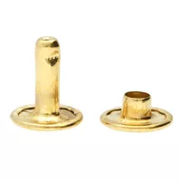 Double Cap Rivet 'Brass Plated' 13 mm