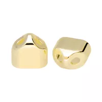 16 mm 'Gold' Double end cap for keychain