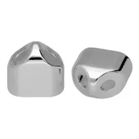 20 mm 'Nickel' Double end cap for keychain