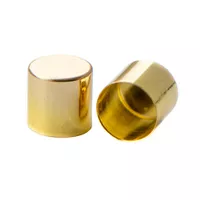 6 mm Gold Cord End Caps