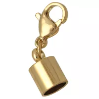 Gold 6 mm End Cap with Clasp