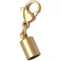 Gold 4 mm End Cap with Clasp