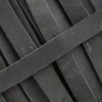 15 mm Grey Greased Leather Band (Pull-Up Leather) per meter