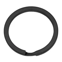 Steel 25 mm Key Ring Black