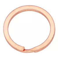 Steel 20 mm Key Ring Rose Gold