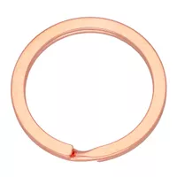 Steel 25 mm Key Ring Rose Gold