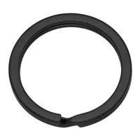 Steel 20 mm Key Ring Black