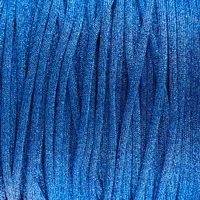 Blue Glittercord - Hollow 4 mm