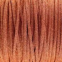 Copper Glittercord - Hollow 4 mm