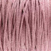 Pink Glittercord - Hollow 4 mm