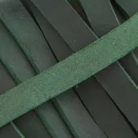 20 mm Dark Green Greased Leather Band (Pull-Up Leather) per meter