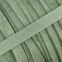 10 mm Pastel Green Greased Leather Band (Pull-Up Leather) per meter