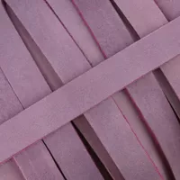 10 mm Pastel Purple Greased Leather Band (Pull-Up Leather) per meter