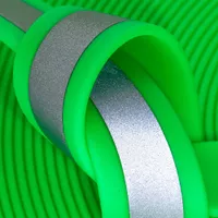Neon Green (GN528) Reflective BioThane 'BETA' ® 25 mm - 2.5 mm Per Meter