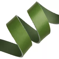 Green 40 mm California Leather Strap - Ca. 120 cm