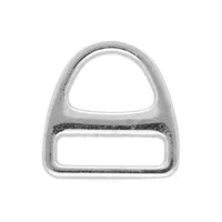 Harness Triangle D-ring 15 x 3 mm 'Nickel Plated'