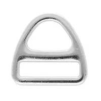Harness Triangle D-ring 20 x 4 mm 'Nickel Plated'
