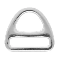 Harness Triangle D-ring 25 x 4 mm 'Nickel Plated'