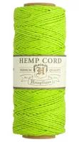 Lime Green - 1mm - Hemp Rope by Hemptique (62.5 meter)