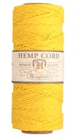 Yellow - 1mm - Hemp Rope by Hemptique (62.5 meter)