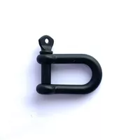 D-Shackle Black Steel (Classic Pin) 5 mm