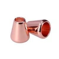 Cord End Cone 'Rose Gold' 4 mm. (1 piece)