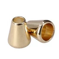Cord End Cone 'Gold' 5 mm. (1 piece)