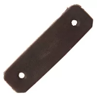 74 mm Leather Stopper Dark Brown 2 Holes