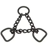 Stainless Steel Martingale chain 21 cm Black