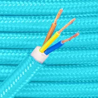 Maya Blue Braided Electric Cable - Ø 7mm