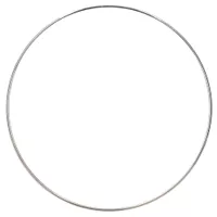 18 cm Macramé Metal Circle Ring